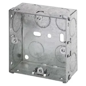1-Gang Galvanised Steel Knockout Back Box 35mm
